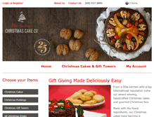 Tablet Screenshot of christmascakes.co.nz